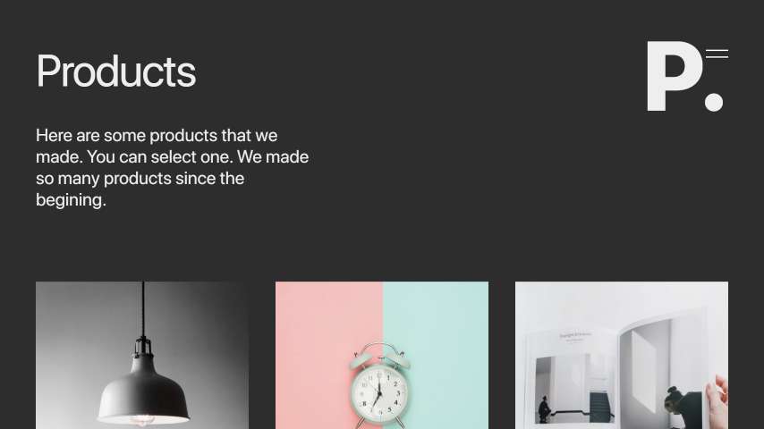 Landing page